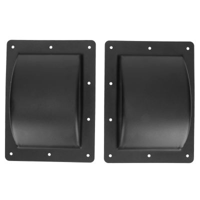 2Pcs Cabinet Speaker Handles, Speaker Handles, Black Metal Recessed Handles for Speakers, Stage Audios, 6.4 * 8.7