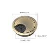 Bettomshin 2.01" Desk Grommet Zinc Alloy 51mm Cable Hole Cover Cord Desk Grommets Arrange Wires Organizer for Home Office Desk Cable Cord Bronze 1Pc view 2