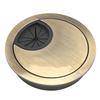 Bettomshin 2.01" Desk Grommet Zinc Alloy 51mm Cable Hole Cover Cord Desk Grommets Arrange Wires Organizer for Home Office Desk Cable Cord Bronze 1Pc view 4