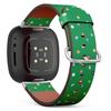 CJBROES Replacement Leather Watch Band, Compatible with Fitbit Versa 3 and Fitbit Sense of Wristband Bracelet Accessory - Billiard-Balls view 1