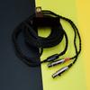 16 core 4pin 7n OCC 6.35 6.5mm Stereo Monitor Earphone Headphone Upgrade Cable Silver Plated for Audeze LCD 3 LCD-2 LCD2 LCD-4 (2.5m(8.2ft), Black) view 1
