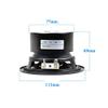 JINGERL 1Pc 4Inch 30W Audio Portable Speaker 4Ohm Hifi Speaker Subwoofer Double Magnetic Bass Speakers For Home Theater Sound view 3