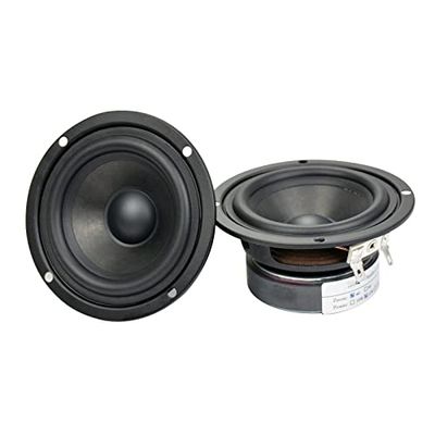 JINGERL 2Pcs 3Inch Audio Portable Speakers 4Ohm 15W Hifi Speaker Tweeters Full Range Stereo Loudpeakers