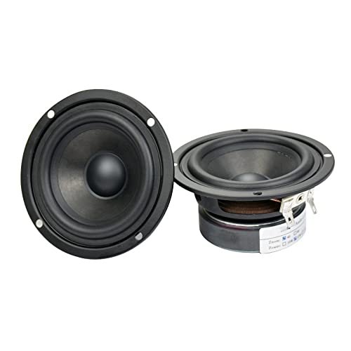 JINGERL 2Pcs 3Inch Audio Portable Speakers 4Ohm 15W Hifi Speaker Tweeters Full Range Stereo Loudpeakers