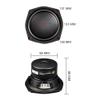 JINGERL 1Pcs 5.25Inch 35W Subwoofer Speaker 4 Ohm/ 8 Ohm Audio HiFi Woofer Loudspeaker Bass Column for Home Sound Theater DIY (Color : 8Ohm) view 3