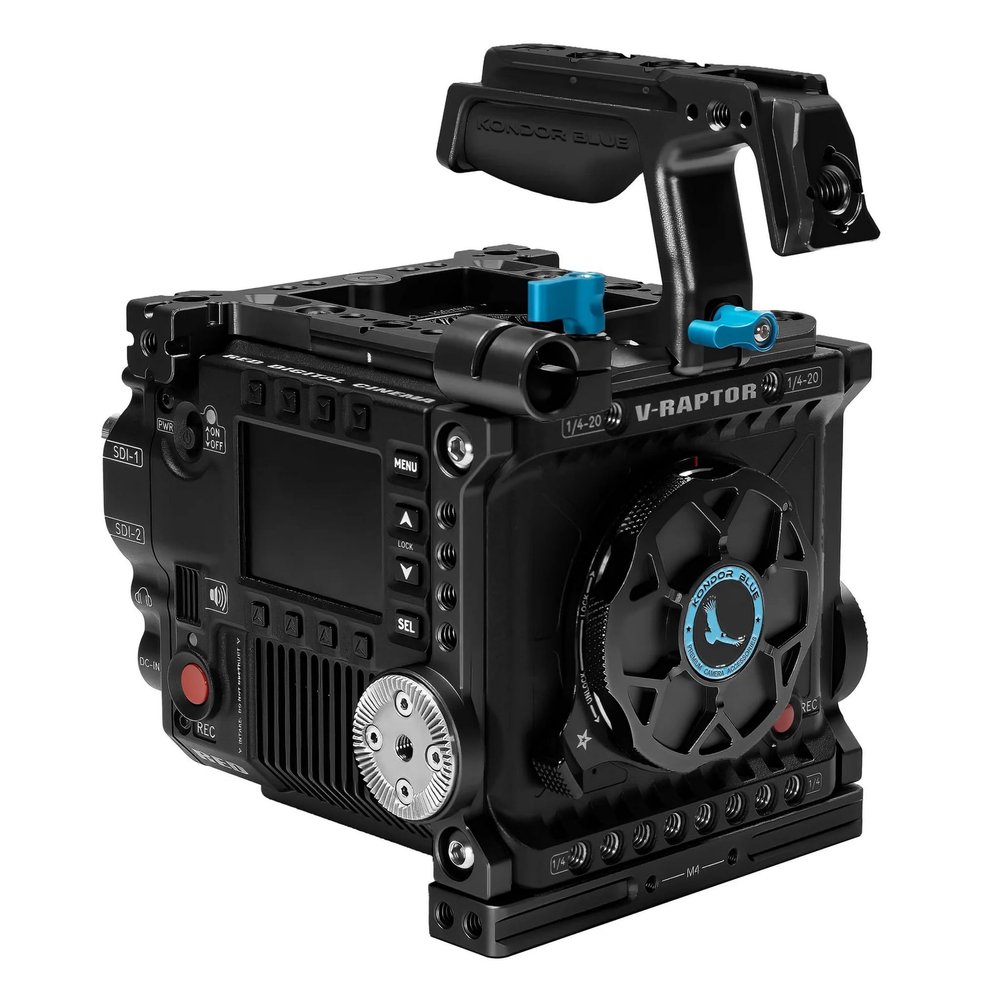 KONDOR BLUE (Cage with Talon Top Handle) | Compatible with RED V-Raptor Cinema Camera | Black