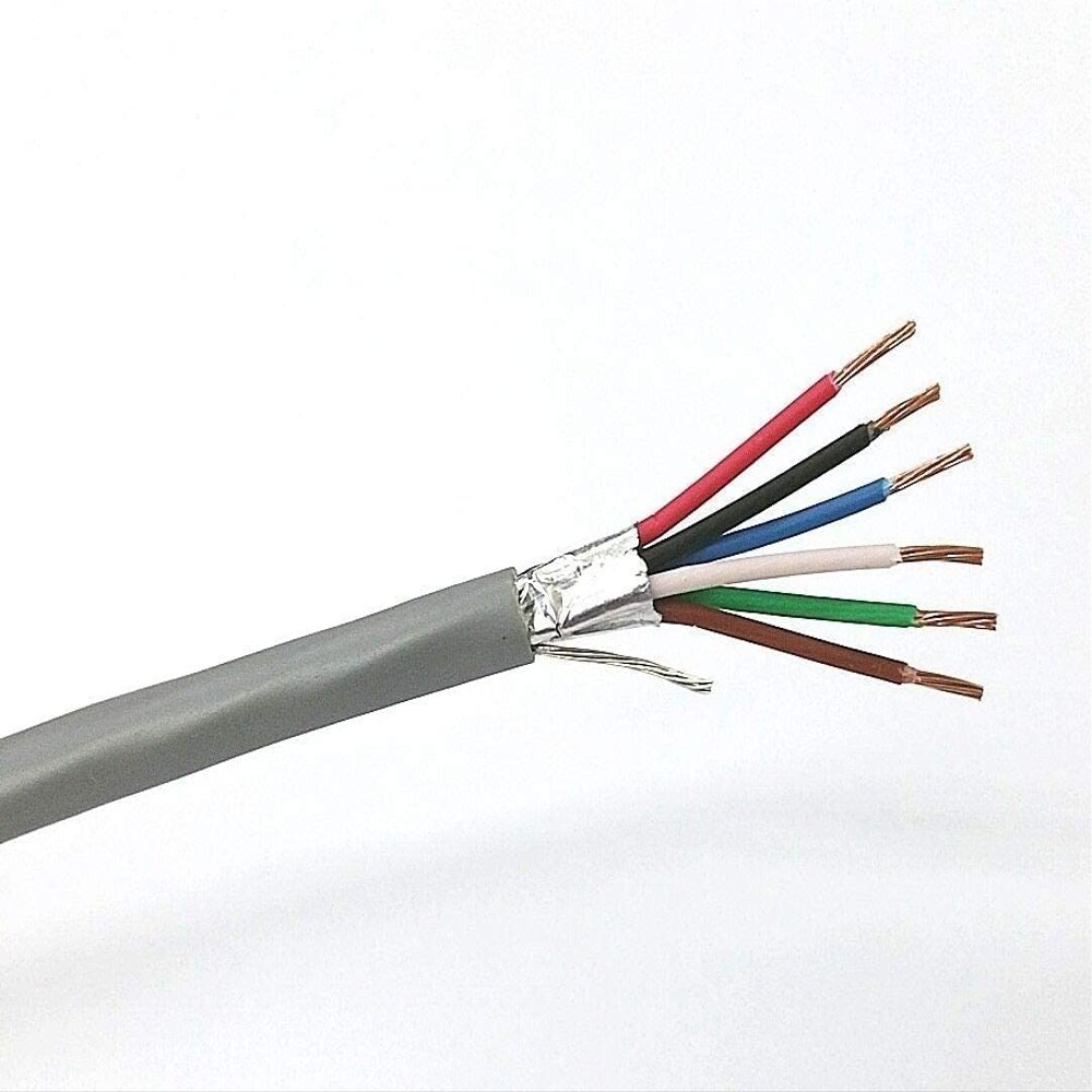 West Penn Wire 3270-6 Conductor 22 Gauge Shielded Cable CMR - 1,000 ft. Pull Box