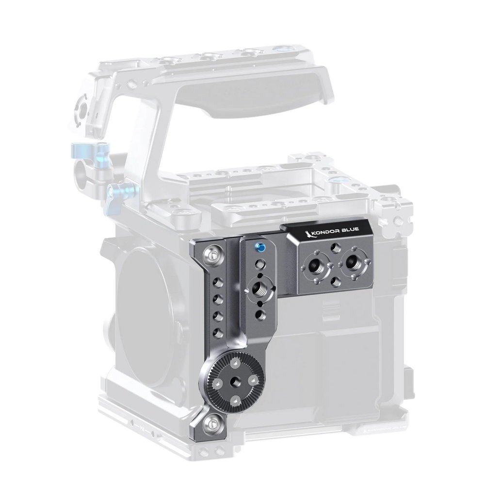 KONDOR BLUE (Left-Side Plate Only) | Compatible with RED V-Raptor Cinema Camera | Space Gray