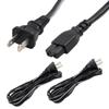 Rebuild Skills 6ft (2Pk) 2 Prong C7 Polarized Vizio TV Power Cord Replacement 6, PS2 Power Cord/Polarized AC Power Cord, Compatible with Vizio TV and Playstation1 & 2 view 1