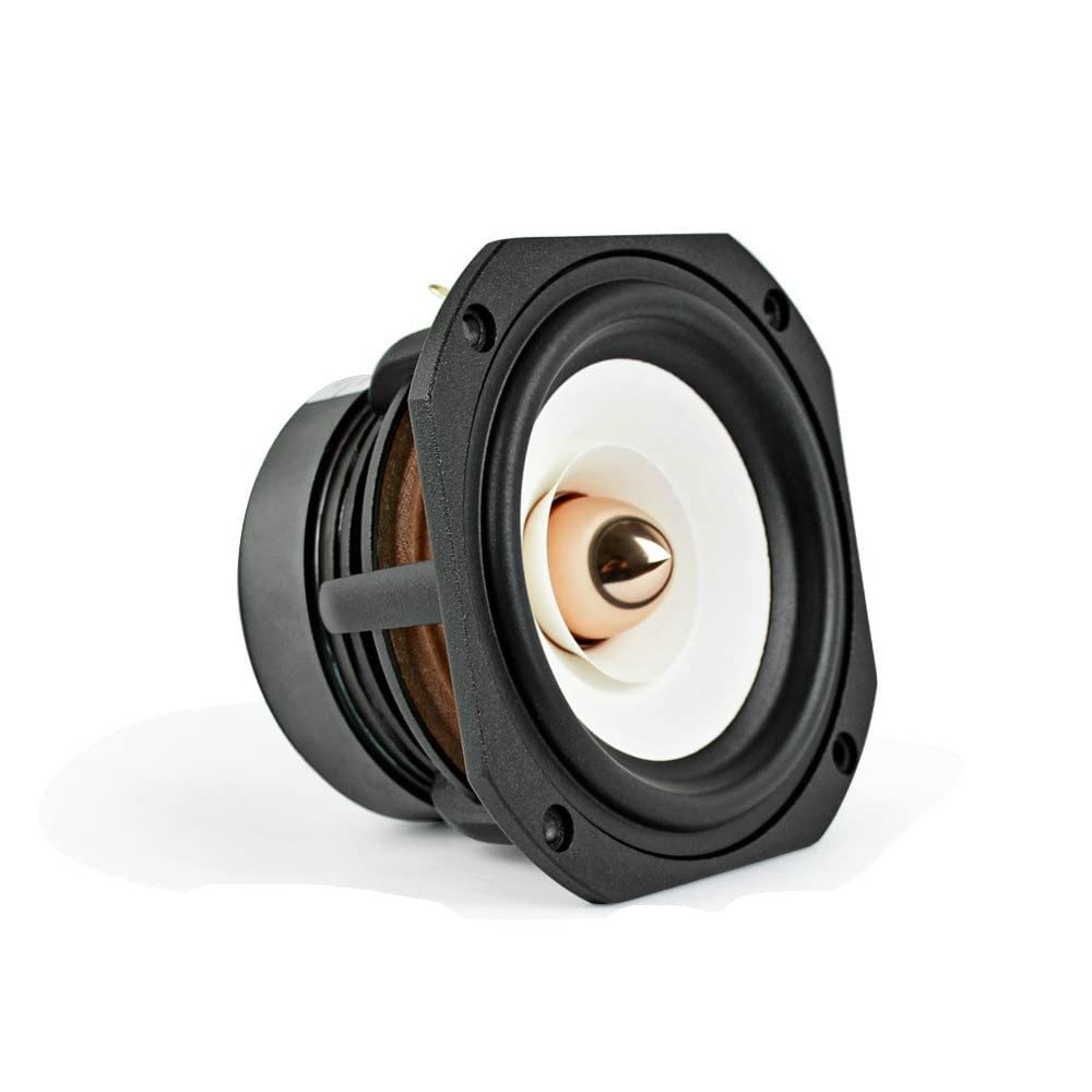 JINGERL 1PC 30W 4Inch HiFi Treble Mediant Bass Loudspeaker Desktop Bookshelf Audio Speakers Full Range Speaker 4Ohm 8Ohm (Color : Square 4ohm 30W)