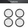 Bettomshin 4Pcs 3.5inch /95mm Speaker Grill Mesh Decorative Circle Woofer Guard Protector Cover Audio Accessories Gold view 3