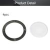 Bettomshin 4Pcs 3.5inch /95mm Speaker Grill Mesh Decorative Circle Woofer Guard Protector Cover Audio Accessories Gold view 4
