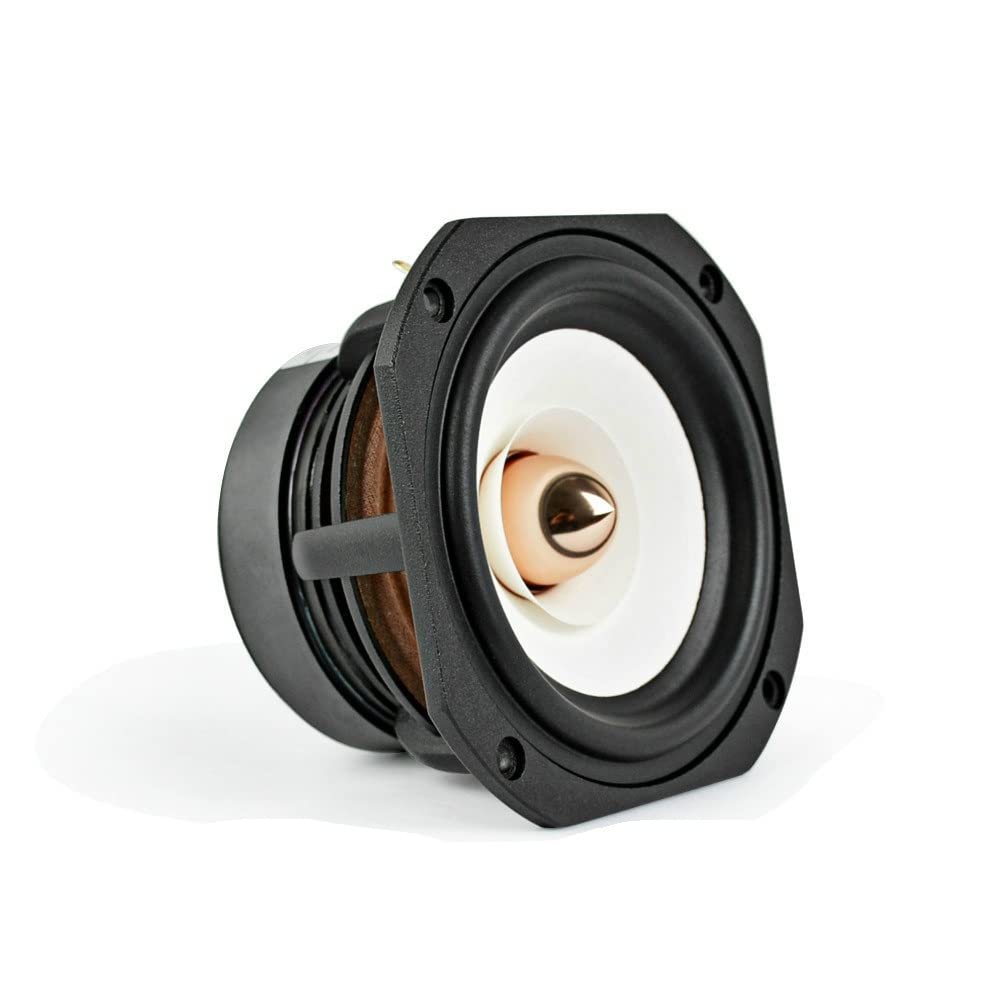 JINGERL 1PC 30W 4Inch HiFi Treble Mediant Bass Loudspeaker Desktop Bookshelf Audio Speakers Full Range Speaker 4Ohm 8Ohm (Color : Square 8ohm 30W)