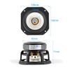JINGERL 1PC 30W 4Inch HiFi Treble Mediant Bass Loudspeaker Desktop Bookshelf Audio Speakers Full Range Speaker 4Ohm 8Ohm (Color : Square 8ohm 30W) view 4