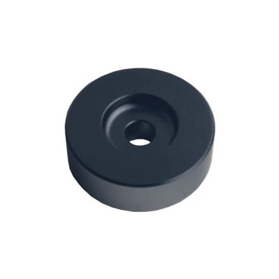 DEWHEL Aluminum 45 RPM Adapter Compatible with 7 inch Vinyl Records Dome 45 Adapter Player Turntable Accessories (Black)