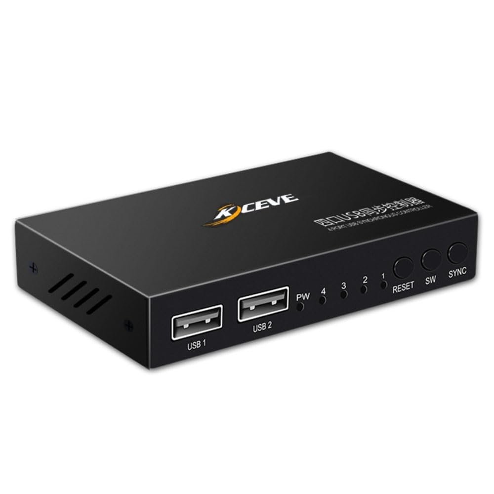 4 Ports USB Keyboard Mouse Synchronizer Controller KVM Switcher Splitter USB Splitter