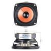 JINGERL 2PC 3.5Inch HiFi Full Range Stereo Speaker Driver 4Ohm 20W Audio Sound Music Loudspeaker for Home Theater view 3