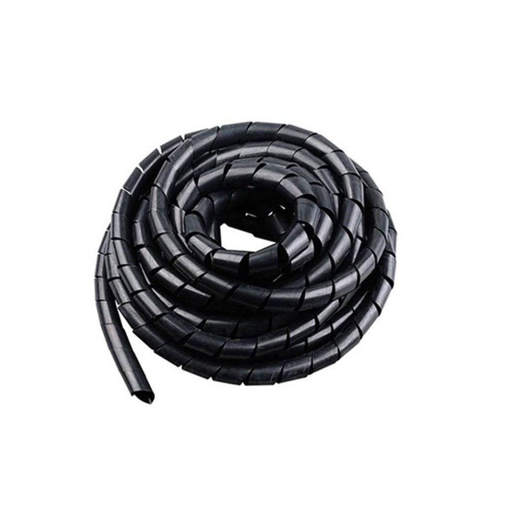 MYCZLQL Spiral Wrap Sleeving Tube Flame Retardant Cable Protective Sleeve Band Winding Pipe Wire Sleeves, for Computer Cables Car Cable (Color : Black, Size : 3mm 3m)