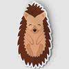 Cute Hedgehog Vinyl Sticker, Pet Gift Sticker, Vinyl Laptop Decal, Waterbottle Sticker, Window Sticker, Aesthetic Sticker view 1