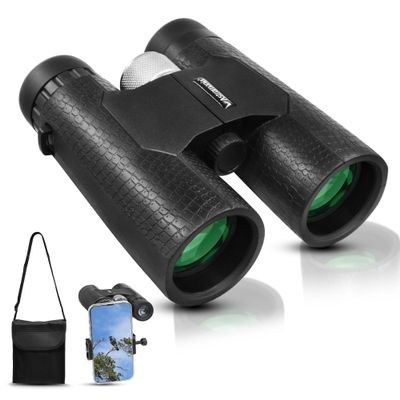 Astromania 10x42 Compact Binoculars -BK7 Prism -Gifts for Traveling, Wildlife, Concerts and Theater, Bird Watching, Camping and Sport Games