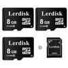 Lerdisk Factory Wholesale Micro SD Card U1 Pack of 3 in Bulk MicroSDHC with Adapter Produced by Authorized Licencee(8GB) view 1