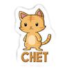 12 Stickers Chet Cat (2pcs 5.5inch, 4pcs 2.5inch, 6pcs 1.8inch) view 1