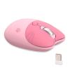 Lomiluskr Cute Cat Wireless Mouse, Lightweight Soundless Mice, 2.4G Wireless Mice, Candy Colors, Kawaii Mouse for Girls and Kids (Pink) view 1