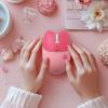 Lomiluskr Cute Cat Wireless Mouse, Lightweight Soundless Mice, 2.4G Wireless Mice, Candy Colors, Kawaii Mouse for Girls and Kids (Pink) view 2