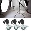 3pcs 22mm Swivel Caster Wheels Set with Brake for Photography Light Photo Video Locking Caster Set view 2