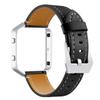 TryBest Watch Band Compatible with Fitbit Blaze, Women Girl Leather Strap with Metal Frame Slim Sport Wristband Adjustable 5.5-8.0 inch Compatible with Fitbit Blaze - Black view 2
