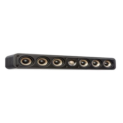 Polk Signature Elite ES35 Slim Center Channel Speaker - Hi-Res Audio Certified, Dolby Atmos & DTS:X Compatible, 1" Tweeter & (6) 3" Woofers, Stunning Black (Renewed)