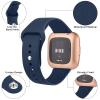 3 Pack Silicone Bands Compatible with Fitbit Versa 2 Bands for Women & Men, Soft Breathable Sport Replacement Wristbands view 4
