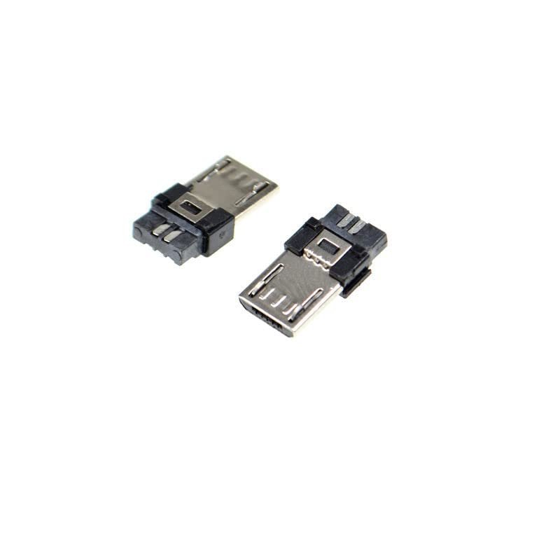 10PCS Micro USB Male Plug Connector MK/5P 5PIN Surface-Mount for Mobile Socket