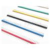 120Pcs Multicolor 2.54mm 40Pin Male Single Row Pin Header Strip 6-Color for Arduino DIY Gold-Plated High-Quality view 1