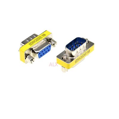 5PCS DB9 9pin Male to Female Serial Port Connector D-Sub RS232 COM CONNECTORS 9pin Socket 9p Mini Gender Changer Adapter