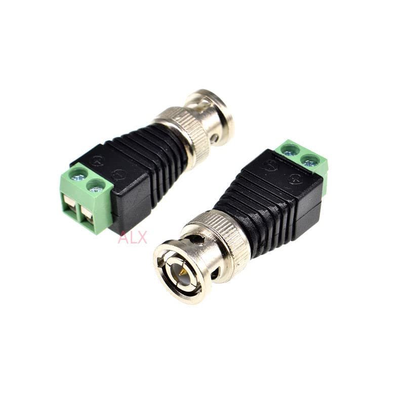 5PCS Mini Coax cat5 BNC Cable to CCTV Coaxial Camera BNC Male Video Balun Connector Adapter BNC Plug