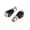 5PCS Mini Coax cat5 BNC Cable to CCTV Coaxial Camera BNC Male Video Balun Connector Adapter BNC Plug view 1