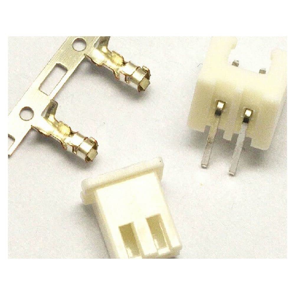 100 Sets JST XH 2.54 2-Pin Connector Plug Male and Female with Crimps