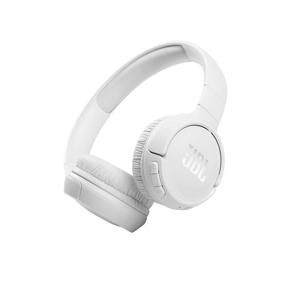 JBL Tune 510BT: Wireless On-Ear Headphones with Purebass Sound - White