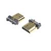 10PCS HDMI Male Plug Connector 19PIN 19P Gold-Plated hd 19 PIN Solder Type view 1