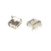 10PCS USB 2.0 Type-A Female Connector PCB Mount Socket 90 Degrees USB view 1
