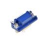 5PCS DB15 DR15 Female PCB Mount Connector Right Angle D-Sub 3Rows Blue Parallel Port CONNECTORS 15pin 15 pin VGA Socket Adapter view 3