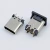 2Pcs USB 3.1 Type C Female Socket Connector Vertical 180 Degree High Speed DIY Connectors view 2