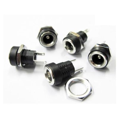 10PCS 2.1MM X 5.5MM Panel Chassis Mount DC Socket Charger Power Jack Plug - Small