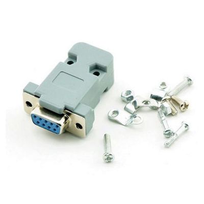 10 Sets RS232 Serial Port Connector DB9 Female Socket+Shell Plastic/Plug Connector 9pin COM Socket Adapter