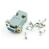 10 Sets RS232 Serial Port Connector DB9 Female Socket+Shell Plastic/Plug Connector 9pin COM Socket Adapter view 1