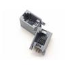100pcs RJ11 4P4C Female PCB Mount Modular Plug/Jack Network Connector 4P Grey view 1