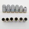 ZTBH Microscope Accessories Kit 4X 10X 20X 40X 60X 100X Biological Microscope Plan Objective Lens, 195 Achromatic Plan Objective Lens, RMS 20.2mm Thread 160/0.17 Microscope Slides (Color : 4X) view 4