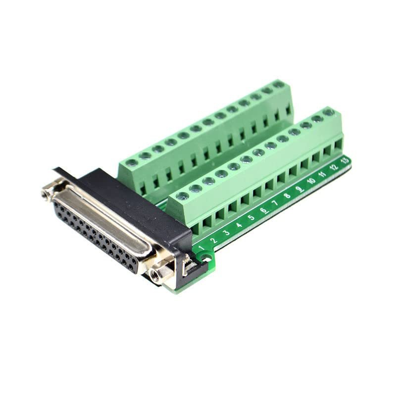 1PCS DB25 25PIN 2 Row Female Connector to Terminal Adapter D-SUB RS232 to RS485 Converter 25 pin Terminal Board Signal Module