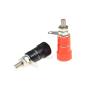 10PCS JS-910B Terminal Blocks Banana Male Plug 4MM Jack Amplifier connectors RED + Black Panel Mount Terminal Binding view 4